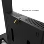 SMS - Support mobile sur roulettes avec boîte de rangement verrouillable, pour écrans jusqu'à 46" et 120 kg max - Noir