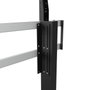 SMS - Support mobile sur roulettes avec boîte de rangement verrouillable, pour écrans jusqu'à 46" et 120 kg max - Noir