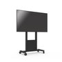 SMS - Support mobile sur roulettes avec boîte de rangement verrouillable, pour écrans jusqu'à 46" et 120 kg max - Noir