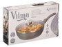 Kinvara Poêle Creuse Induction Forgée avec Couvercle 28 cm Gris Aluminium et Verre (Set de 6)