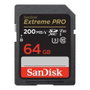 SanDisk Carte Mémoire SDXC Extreme Pro 64 Go UHS-I V30 Ultra Haute Vitesse pour Vidéo 4K