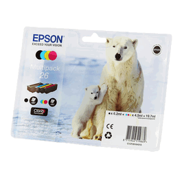 Epson C13T26164010 Cartouche d'encre 26 Multipack (Noir, Cyan, Magenta, Jaune) - Kit de 4 cartouches