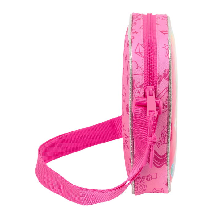 Sac à Bandoulière Rainbow High Shine Multicouleur 16 x 18 x 4 cm