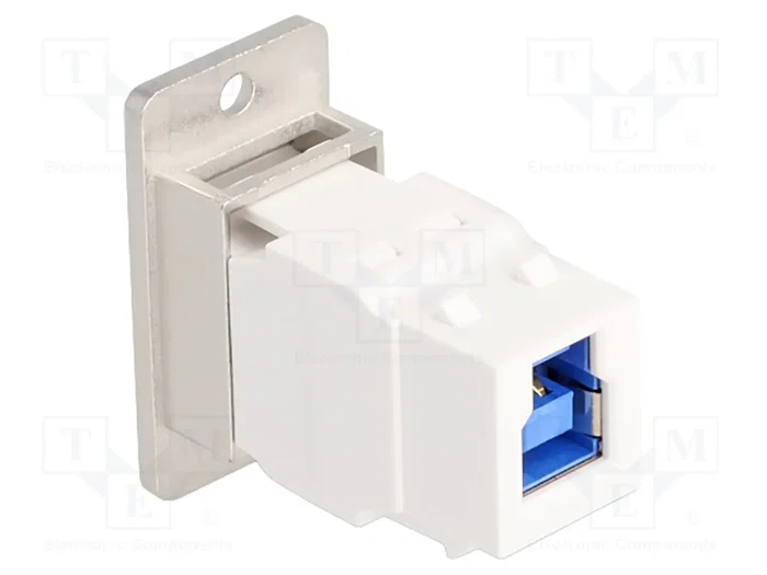 DELOCK Connecteur USB Keystone USB A et USB B blanc