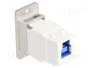 DELOCK Connecteur USB Keystone USB A et USB B blanc