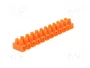 PAWBOL Barrette de jonction d'alimentation orange 57A 400V