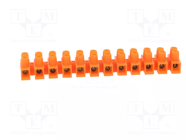 PAWBOL Barrette de jonction d'alimentation orange 57A 400V PAWBOL Barrette de jonction d'alimentation orange 57A 400V