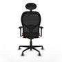 Piqueras y Crespo Chaise de Bureau avec Appui-tête Jorquera 3D036G1 Bordeaux