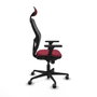 Piqueras y Crespo Chaise de Bureau avec Appui-tête Jorquera 3D036G1 Bordeaux