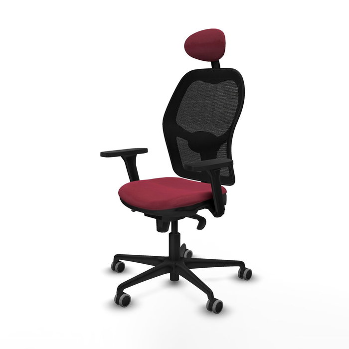 Piqueras y Crespo Chaise de Bureau avec Appui-tête Jorquera 3D036G1 Bordeaux