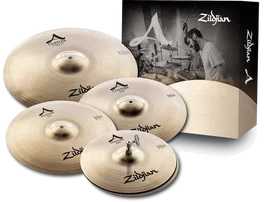 ZILDJIAN Jeu de cymbales A Custom - HH14, Crash 16, Crash 18 & Ride 20 Medium