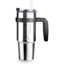 Tasse avec anse Ibili 669006 Gris Acier inoxydable 580 ml