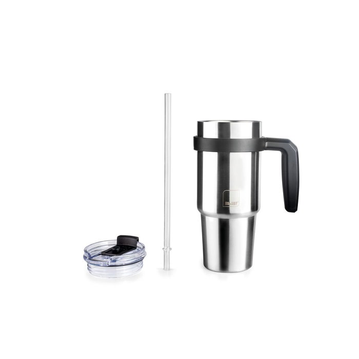 Tasse avec anse Ibili 669006 Gris Acier inoxydable 580 ml