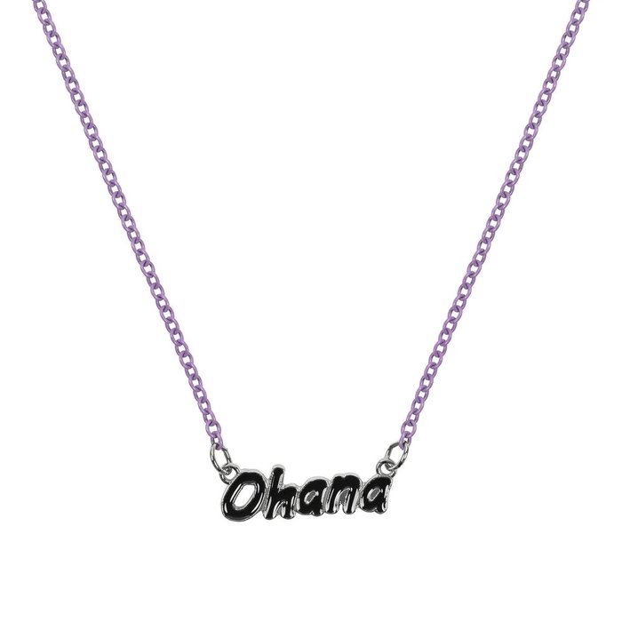 PEERS HARDY Set de 2 Pendentifs Colgantes Disney Stitch avec les Motifs Ohana et Stitch - Collier à Deux Rangs - Bijoux PEERS HARDY Set de 2 Pendentifs Colgantes Disney Stitch avec les Motifs Ohana et Stitch - Collier à Deux Rangs - Bijoux