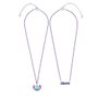 PEERS HARDY Set de 2 Pendentifs Colgantes Disney Stitch avec les Motifs Ohana et Stitch - Collier à Deux Rangs - Bijoux