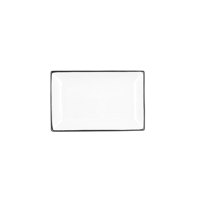 Quid Tapa Gastro Black 20x13x2 cm - Porcelaine, 6 Unités