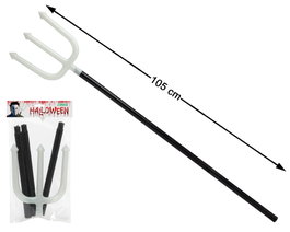 Atosa Trident Halloween Blanc et Noir Brille dans le Noir 105cm