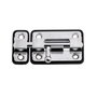 WOLFPACK LINEA PROFESIONAL Pasador avec base en plastique 50 mm, chromé