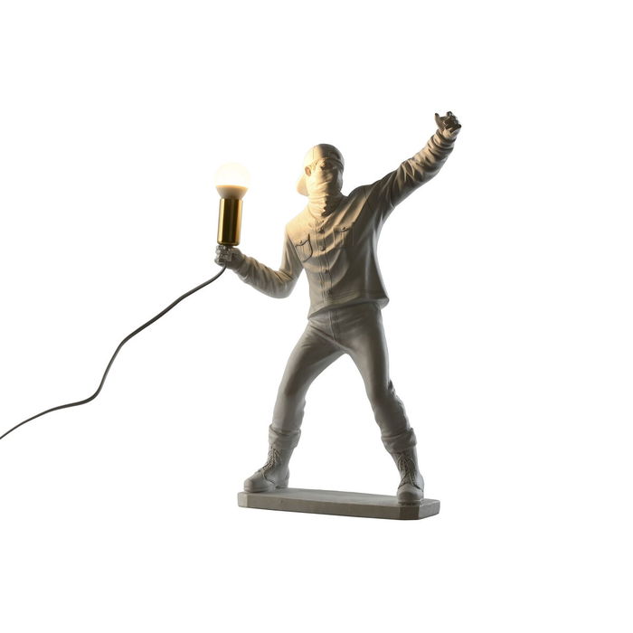 Lampe de bureau Home ESPRIT Blanc Doré Résine 220 V 32 x 13 x 52 cm