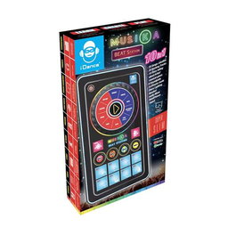 iDance Mini Table de Mixage Format Tablet avec Sons et Lumières, Fonctionne sur Piles AA, Dimensions 2.2x24.5x14 cm, Noir