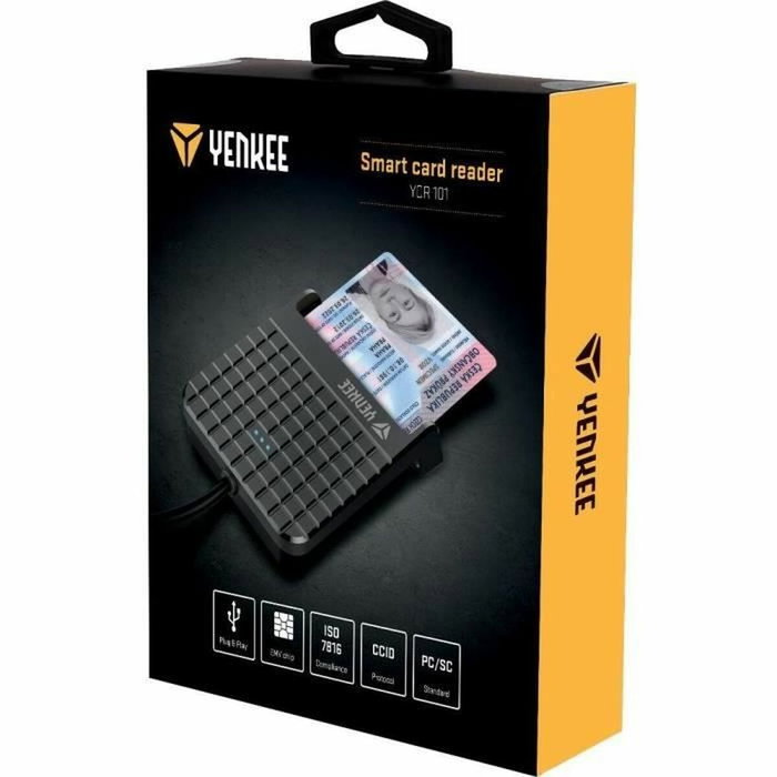 Yenkee YCR 101 Lecteur de carte à puce Noir