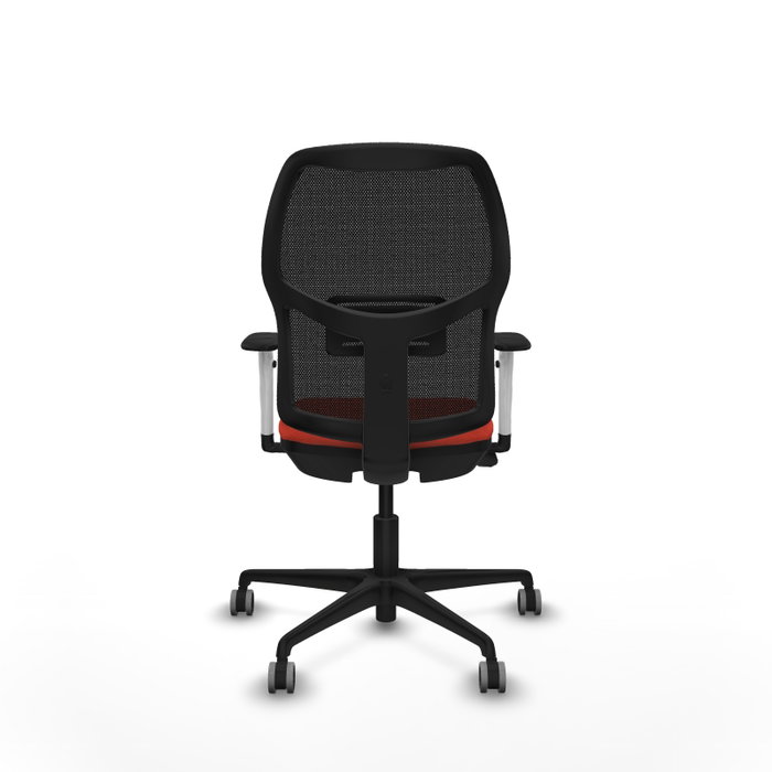 PIQUERAS Y CRESPO Chaise Alfera Synchrone Orange foncé et Noir
