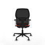 PIQUERAS Y CRESPO Chaise Alfera Synchrone Orange foncé et Noir
