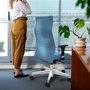 Piqueras Y Crespo Sillón Albacete Vert pétrole avec mécanisme Synchro et accoudoirs 1D