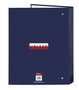 Benetton Cartable folio 4 anneaux mixtes modèle Varsity - 26,5 x 33 x 4 cm - Recommandé 3 ans