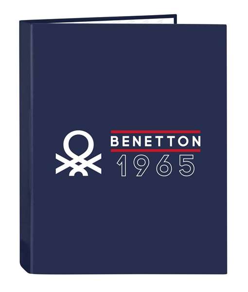 Benetton Cartable folio 4 anneaux mixtes modèle Varsity - 26,5 x 33 x 4 cm - Recommandé 3 ans Benetton Cartable folio 4 anneaux mixtes modèle Varsity - 26,5 x 33 x 4 cm - Recommandé 3 ans