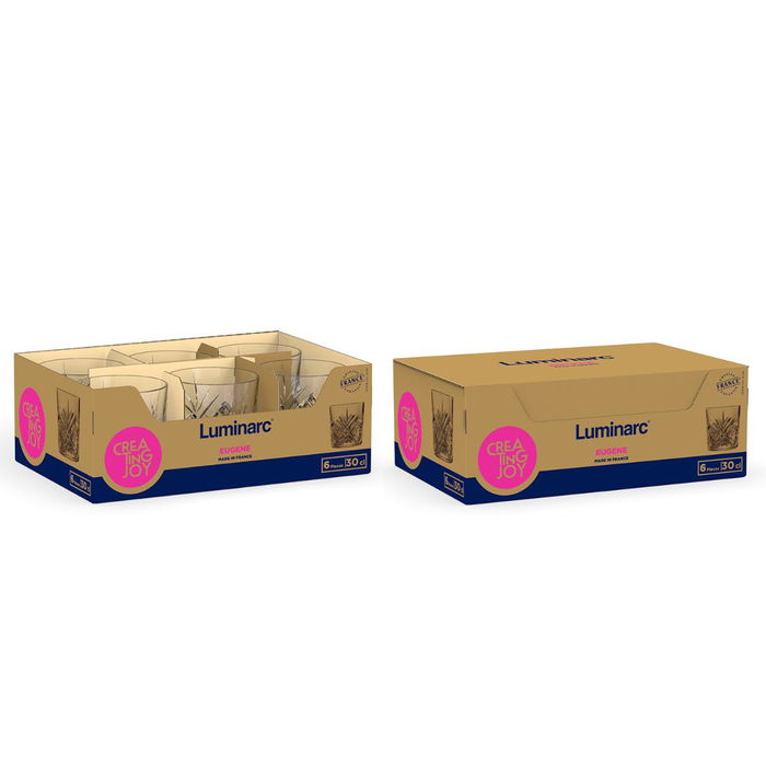 Vaso Bajo Vidrio Eco Eugene Luminarc 30 cL (6 Unidades) Vaso Bajo Vidrio Eco Eugene Luminarc 30 cL (6 Unidades)