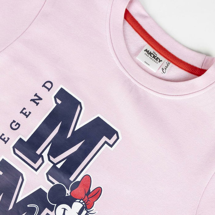 Cerdá Sweat-shirt sans capuche Minnie Mouse Rose Taille 4 ans