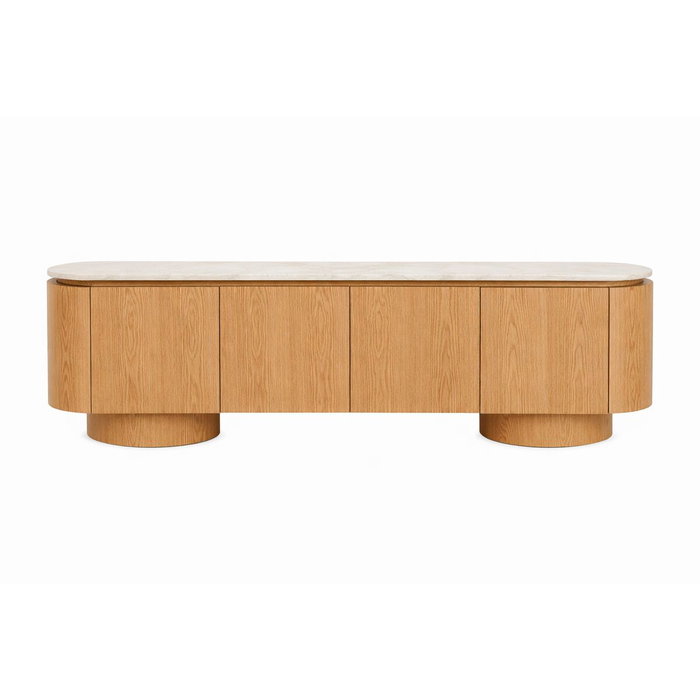 Home ESPRIT Meuble de télévision Marron Clair 200 x 40 x 45 cm