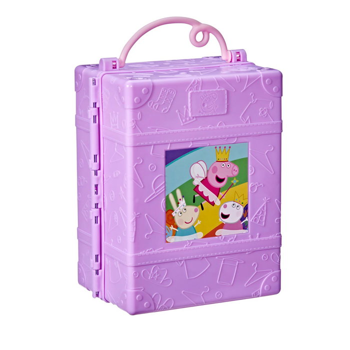 Hasbro Peppa Pig - Armoire de jeu pour poupée avec figurine et 14 accessoires - Coffret de rangement - Âge recommandé 3 ans et plus
