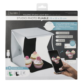 Be Mix Caja de Luz Foto Plegable 25 cm avec 20 LED