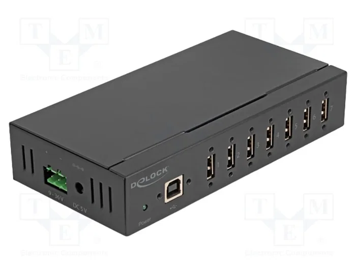 DELOCK Hub USB 2.0 avec 10 ports, Noir DELOCK Hub USB 2.0 avec 10 ports, Noir