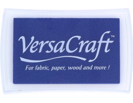 Tsukineko Versacraft Encreur Textile Bleu Ultramarin 95x65mm