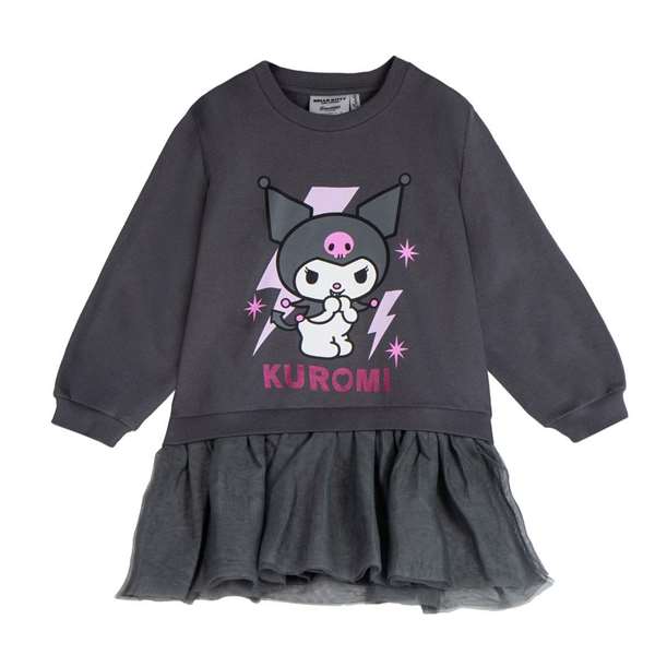 Cerdà Sudadera French Terry Sweatshirt à Capuche avec Hello Kitty et Kuromi - Gris Foncé Taille 4 Ans Cerdà Sudadera French Terry Sweatshirt à Capuche avec Hello Kitty et Kuromi - Gris Foncé Taille 4 Ans