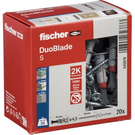 Fischer DUOBLADE S 20 pièces avec vis 4,5 x 40 mm