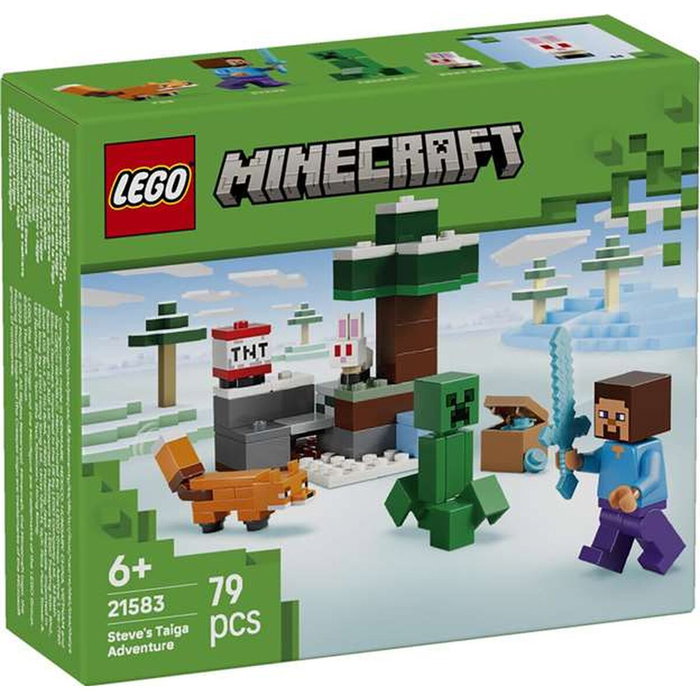 Lego Minecraft 21583 Les Aventures de Steve dans la Taiga - Jeu de Construction Créatif avec Figurine et Creeper Lego Minecraft 21583 Les Aventures de Steve dans la Taiga - Jeu de Construction Créatif avec Figurine et Creeper