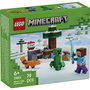 Lego Minecraft 21583 Les Aventures de Steve dans la Taiga - Jeu de Construction Créatif avec Figurine et Creeper