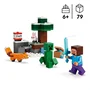 Lego Minecraft 21583 Les Aventures de Steve dans la Taiga - Jeu de Construction Créatif avec Figurine et Creeper