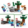 Lego Minecraft 21583 Les Aventures de Steve dans la Taiga - Jeu de Construction Créatif avec Figurine et Creeper
