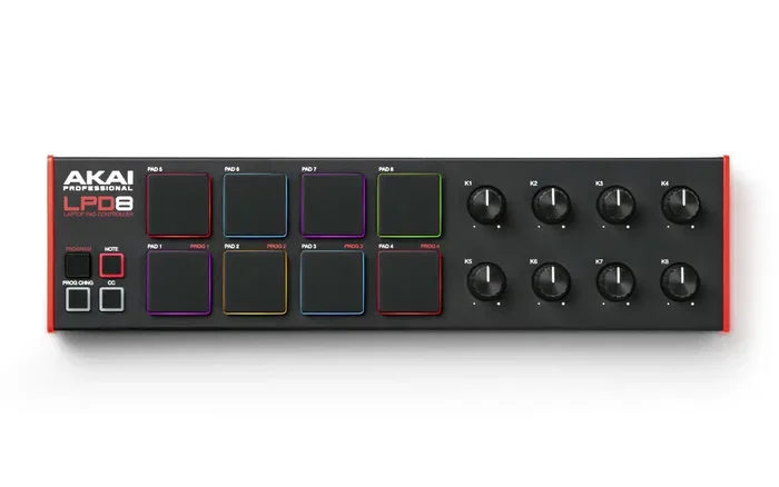 AKAIPRO LPD 8 MKII - Pad controlador USB avec 8 pads MPC RGB et 8 potentiomètres assignables