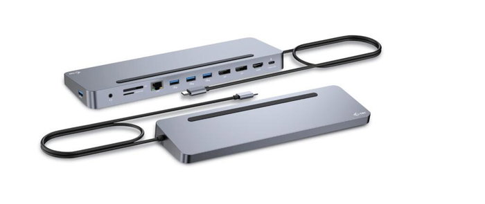 i-tec USB-C Metal Ergonomic 3x 4K Display Docking Station - Station d'accueil USB-C avec Power Delivery 100W, triple sortie vidéo 4K, 4 ports USB 3.2, Ethernet, chargeur 100W inclus i-tec USB-C Metal Ergonomic 3x 4K Display Docking Station - Station d'accueil USB-C avec Power Delivery 100W, triple sortie vidéo 4K, 4 ports USB 3.2, Ethernet, chargeur 100W inclus