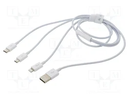 BASEUS Câble USB 2.0 High Speed 1m blanc 3,5A