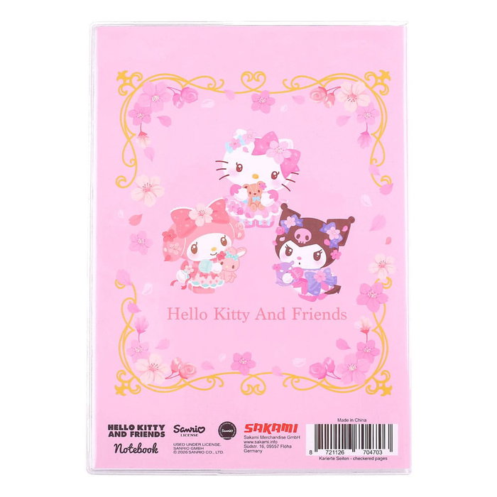Sanrio carnet Hello Kitty & Friends Sakura Series Holographic Checkered