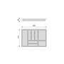 Emuca Range-couverts Optima Vertex/Concept Gris anthracite