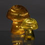 Figurine Décorative Vert Champignon 12,5 x 12,5 x 15 cm