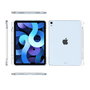 eSTUFF Coque de protection arrière en TPU transparent avec porte-stylet intégré pour iPad Air 4/5 (10,9 pouces)